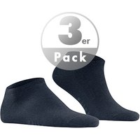 Falke Herren Sneakersocken blau Baumwolle unifarben von Falke