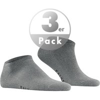 Falke Herren Sneakersocken grau Baumwolle unifarben von Falke