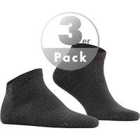 Falke Herren Sneakersocken grau Baumwolle unifarben von Falke