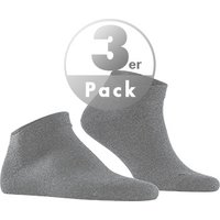 Falke Herren Sneakersocken grau Baumwolle unifarben von Falke