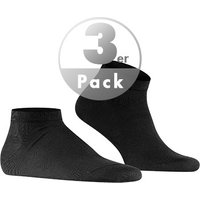Falke Herren Sneakersocken schwarz Baumwolle unifarben von Falke