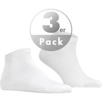 Falke Herren Sneakersocken weiß Baumwolle unifarben von Falke