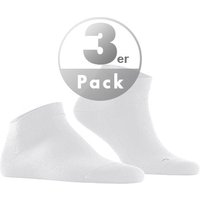 Falke Herren Sneakersocken weiß Baumwolle unifarben von Falke