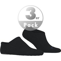 Falke Herren Sneakersocken Schwarz Mikrofaser unifarben von Falke