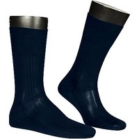 Falke Herren Socken blau Ägyptische Baumwolle unifarben von Falke