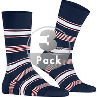 Falke Herren Socken blau Baumwolle & Mix Gestreift von Falke
