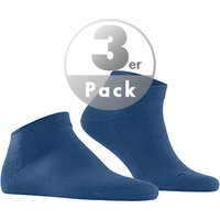 Falke Herren Sneakersocken blau Baumwolle unifarben von Falke