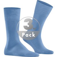 Falke Herren Socken blau Baumwolle unifarben von Falke