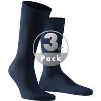 Falke Herren Socken blau Merinowolle unifarben von Falke