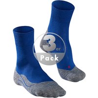Falke Herren Socken blau Mikrofaser unifarben von Falke