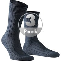 Falke Herren Socken blau Schurwolle unifarben von Falke