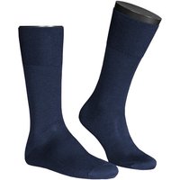 Falke Herren Socken blau Seide unifarben von Falke