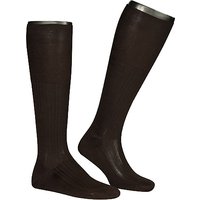 Falke Herren Kniestrümpfe braun Baumwolle & Mix unifarben von Falke