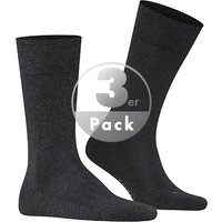 Falke Herren Socken grau Baumwolle unifarben von Falke