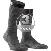 Falke Herren Socken Grau Merinowolle unifarben von Falke