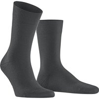 Falke Herren Socken Grau Merinowolle unifarben von Falke