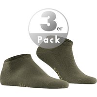 Falke Herren Sneakersocken grün Baumwolle unifarben von Falke