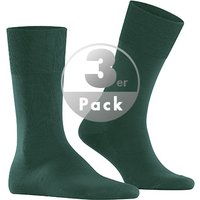 Falke Herren Socken grün Merinowolle unifarben von Falke