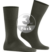 Falke Herren Socken grün Merinowolle unifarben von Falke
