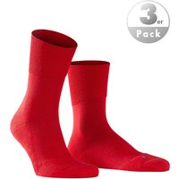 Falke Herren Socken rot Baumwolle unifarben von Falke