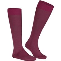 Falke Herren Kniestrümpfe rot Seide unifarben von Falke