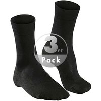 Falke Herren Socken schwarz Baumwolle unifarben von Falke