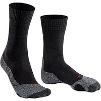 Falke Herren Socken Schwarz Merinowolle unifarben von Falke