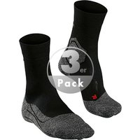 Falke Herren Socken Schwarz Mikrofaser unifarben von Falke