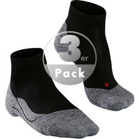Falke Herren Socken Schwarz Mikrofaser unifarben von Falke