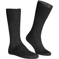 Falke Herren Socken Schwarz Seide unifarben von Falke