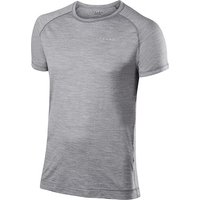 Falke Herren T-Shirt grau Wolle-Seide unifarben von Falke