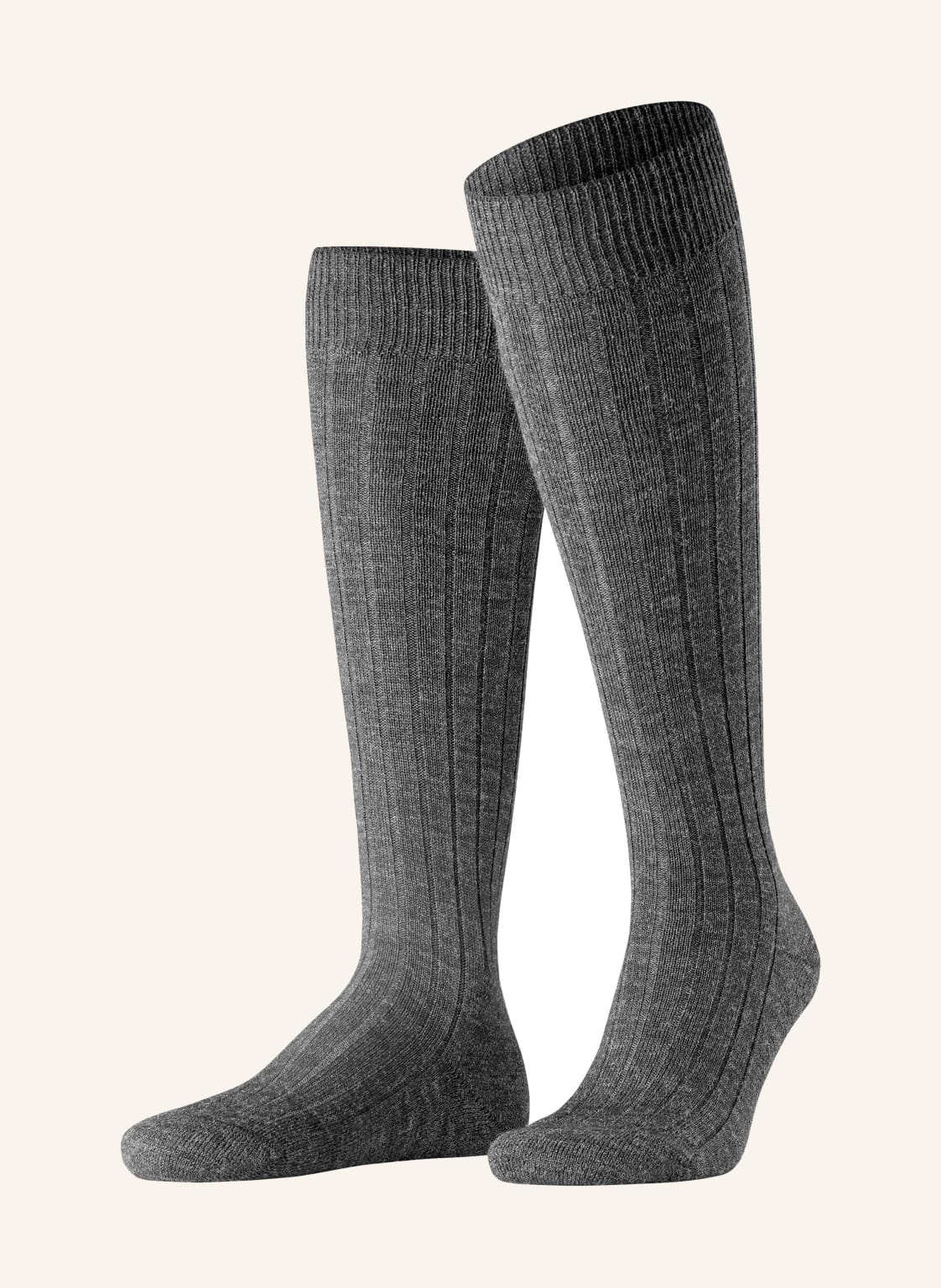 Falke Kniestrümpfe Teppich Im Schuh Aus Merinowolle grau Falke Kniestrümpfe Teppich Im Schuh Aus Merinowolle grau von Falke