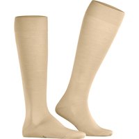 Falke Herren Kniestrümpfe beige Mikrofaser/Funktion unifarben von Falke
