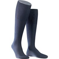 Falke Herren Kniestrümpfe blau Merino von Falke