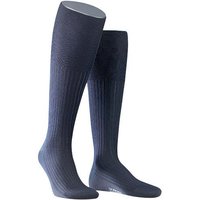 Falke Herren Kniestrümpfe blau Merino von Falke