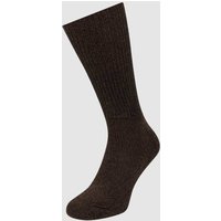 Falke Socken aus Merinowollmischung Modell 'Walkie' in Dunkelbraun, Größe 42/43 von Falke