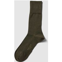 Falke Socken in melierter Optik in Oliv, Größe 39/40 von Falke