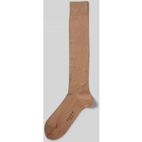 Falke Kniestrümpfe mit Label-Detail Modell 'Tiago' in Camel, Größe 41/42 von Falke