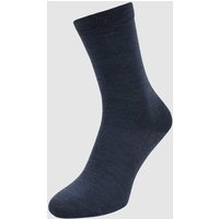 Falke Socken mit Label-Schriftzug Modell 'SOFTMERINO' in Jeansblau Melange, Größe 37/38 Falke Socken mit Label-Schriftzug Modell 'SOFTMERINO' in Jeansblau Melange, Größe 37/38 von Falke