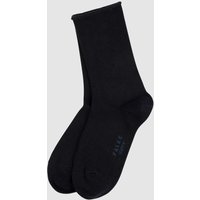 Falke Socken mit Stretch-Anteil im 2er-Pack Modell 'Happy' in Marine, Größe 35/38 von Falke