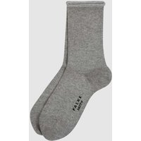 Falke Socken mit Stretch-Anteil im 2er-Pack Modell 'Happy' in Mittelgrau Melange, Größe 39-42 Falke Socken mit Stretch-Anteil im 2er-Pack Modell 'Happy' in Mittelgrau Melange, Größe 39-42 von Falke