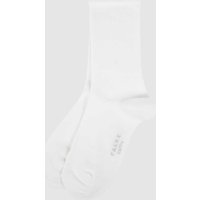 Falke Socken mit Stretch-Anteil im 2er-Pack Modell 'Happy' in Weiss, Größe 35-38 von Falke