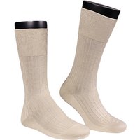 Falke Herren Socken beige Baumwolle unifarben von Falke