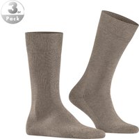 Falke Herren Socken beige Baumwolle unifarben von Falke