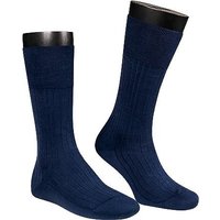 Falke Herren Socken blau Baumwolle unifarben von Falke