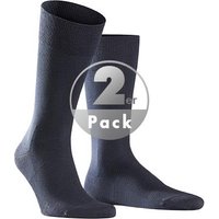 Falke Herren Socken blau Baumwolle unifarben von Falke