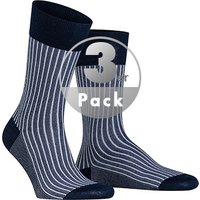 Falke Herren Socken blau Baumwolle Gestreift von Falke