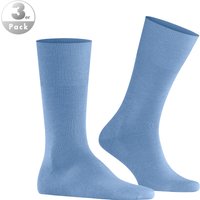 Falke Herren Socken blau Merinowolle unifarben von Falke
