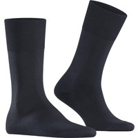 Falke Herren Socken blau Merinowolle unifarben von Falke