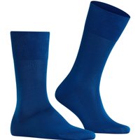 Falke Herren Socken blau Baumwolle unifarben von Falke